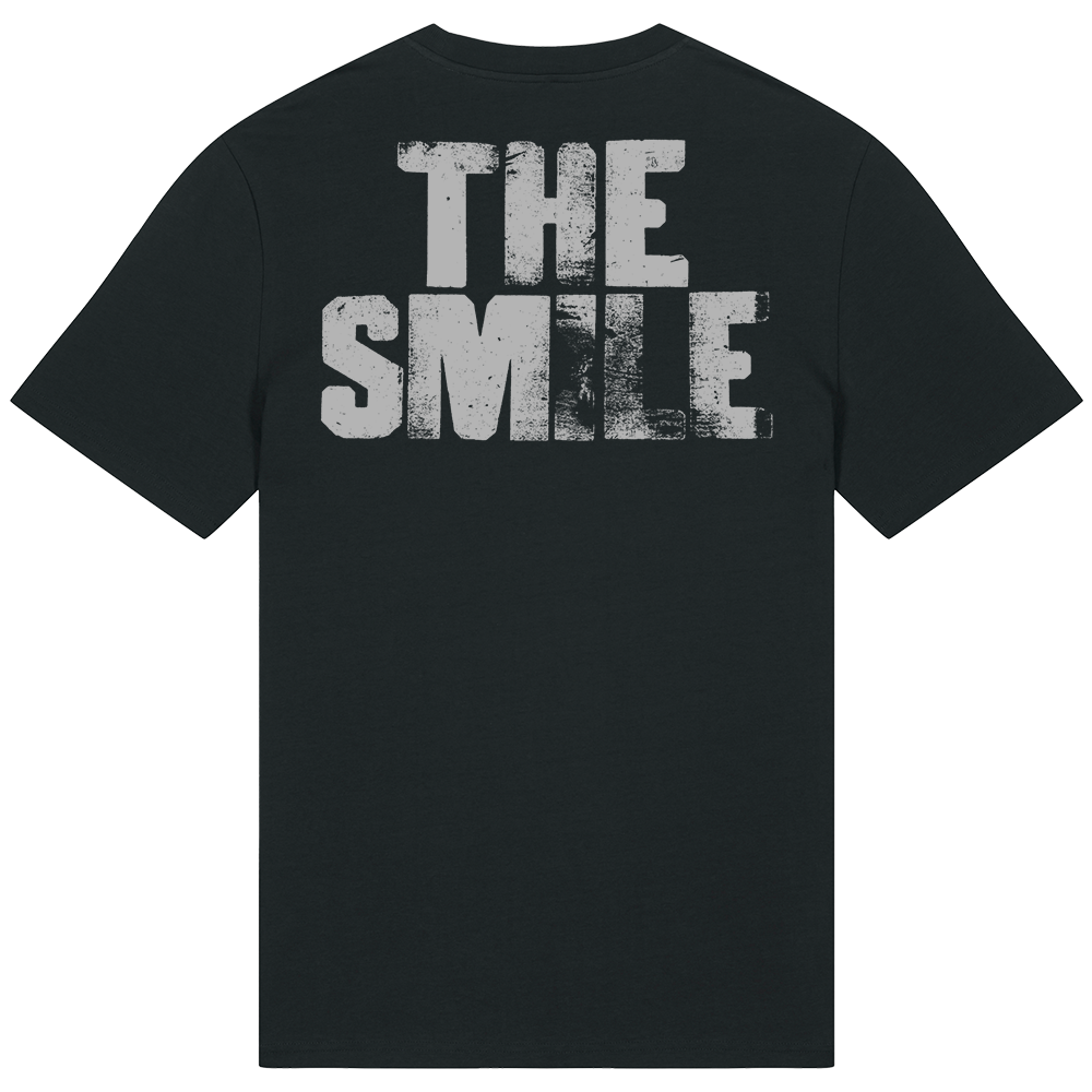 THE SMILE - DON'T GET ME STARTED - メタリックプリントブラック Tシャツ