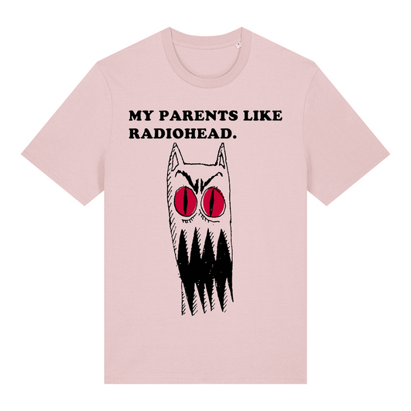 Radiohead Tシャツ クマの顔デザイン レディオヘッド RADIO HEAD トム・ヨーク クマ ロックTシャツ