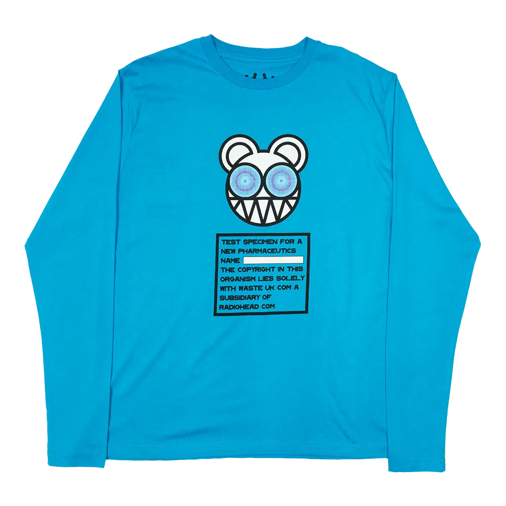 Test Specimen Cyan Blue Long Sleeve T-shirt - Other Merchandise